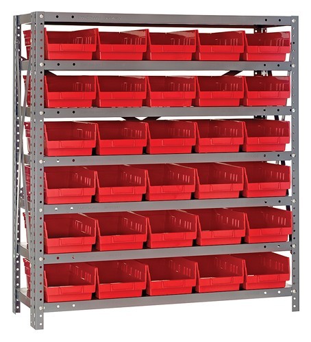 Shelf Bin Systems 18" x 36" x 39" Red