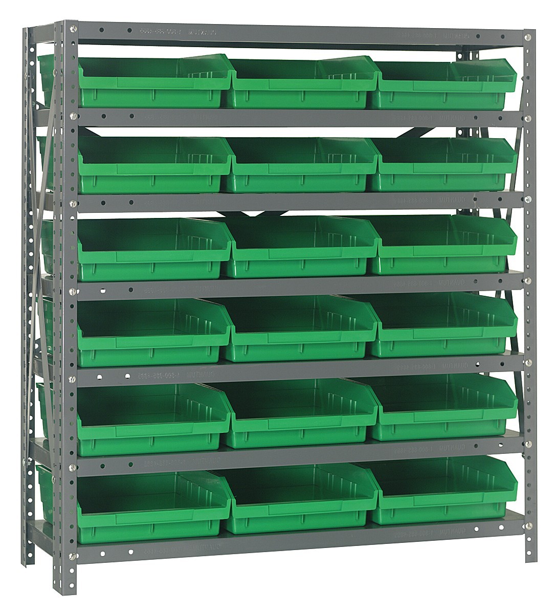 Shelf Bin - Complete Steel Package 18" x 36" x 39" Green