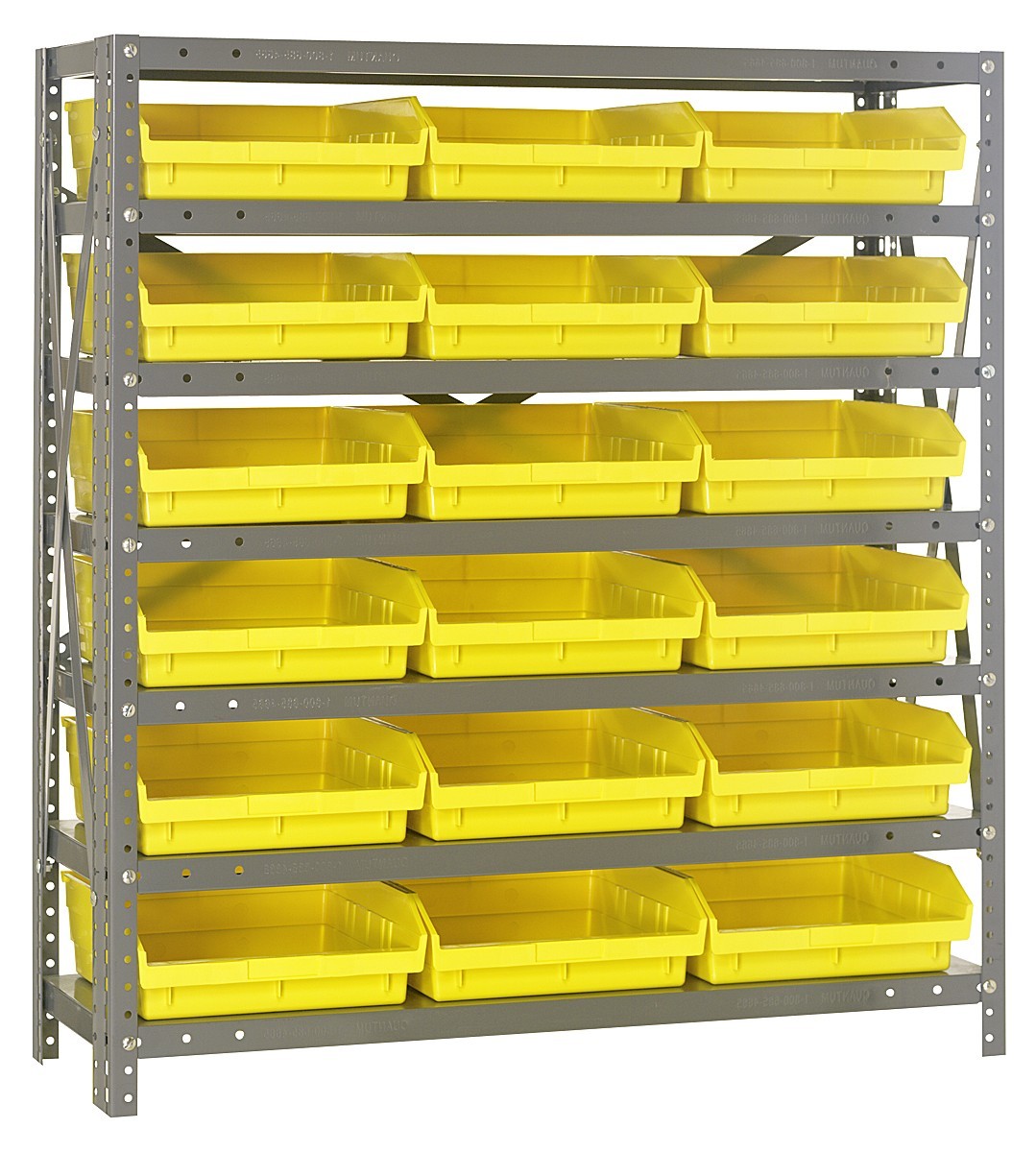 Shelf Bin - Complete Steel Package 18" x 36" x 39" Yellow