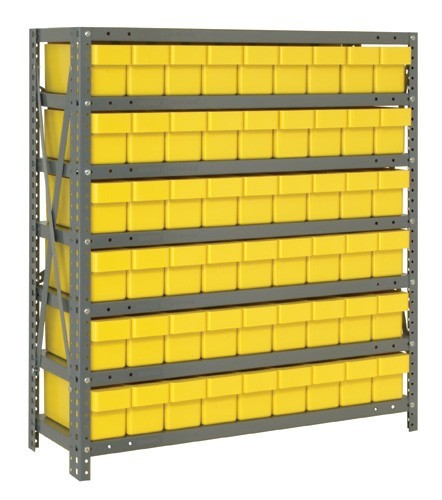 Shelving System with Super Tuff Drawers 18" x 36" x 39" Yellow