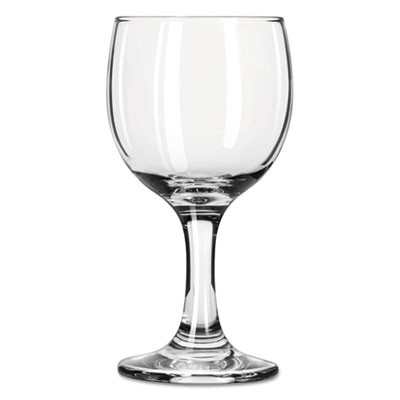 Embassy Flutes/Coupes & Wine Glasses, Wine, 6 1/2oz, 5 3/8"H, Clear