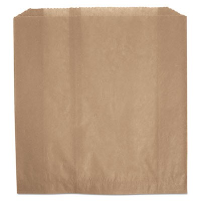 Waxed Napkin Receptacle Liners, 9-3/4x11x3-5/8, Brown
