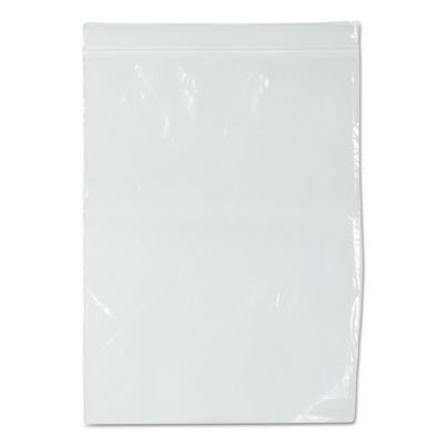 Zippit Resealable Bags, 9"" x 12"", Plastic, Clear