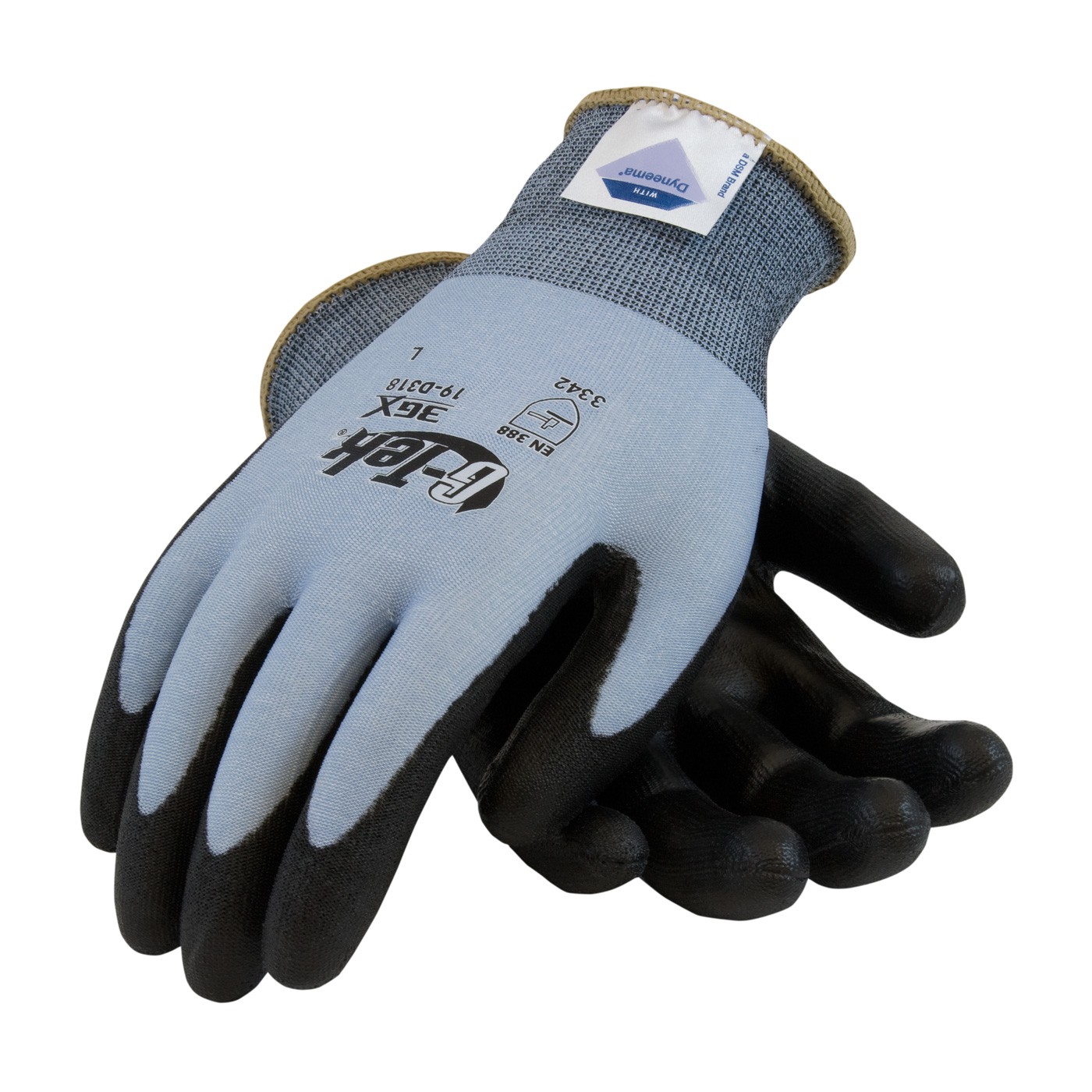 G-Tek 3GX w/Bl. Dyneema Diamond/ Lycra Shell 18G, PU Coating, EN3 Size X-Large