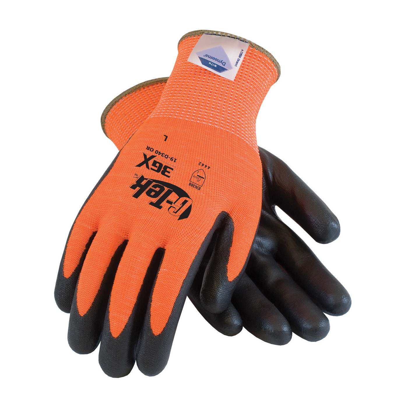 G-Tek 3GX w/HV Org Dyneema Diamond/ Spandex, Blk. Foam Nitrile, EN5 Size 2X-Large