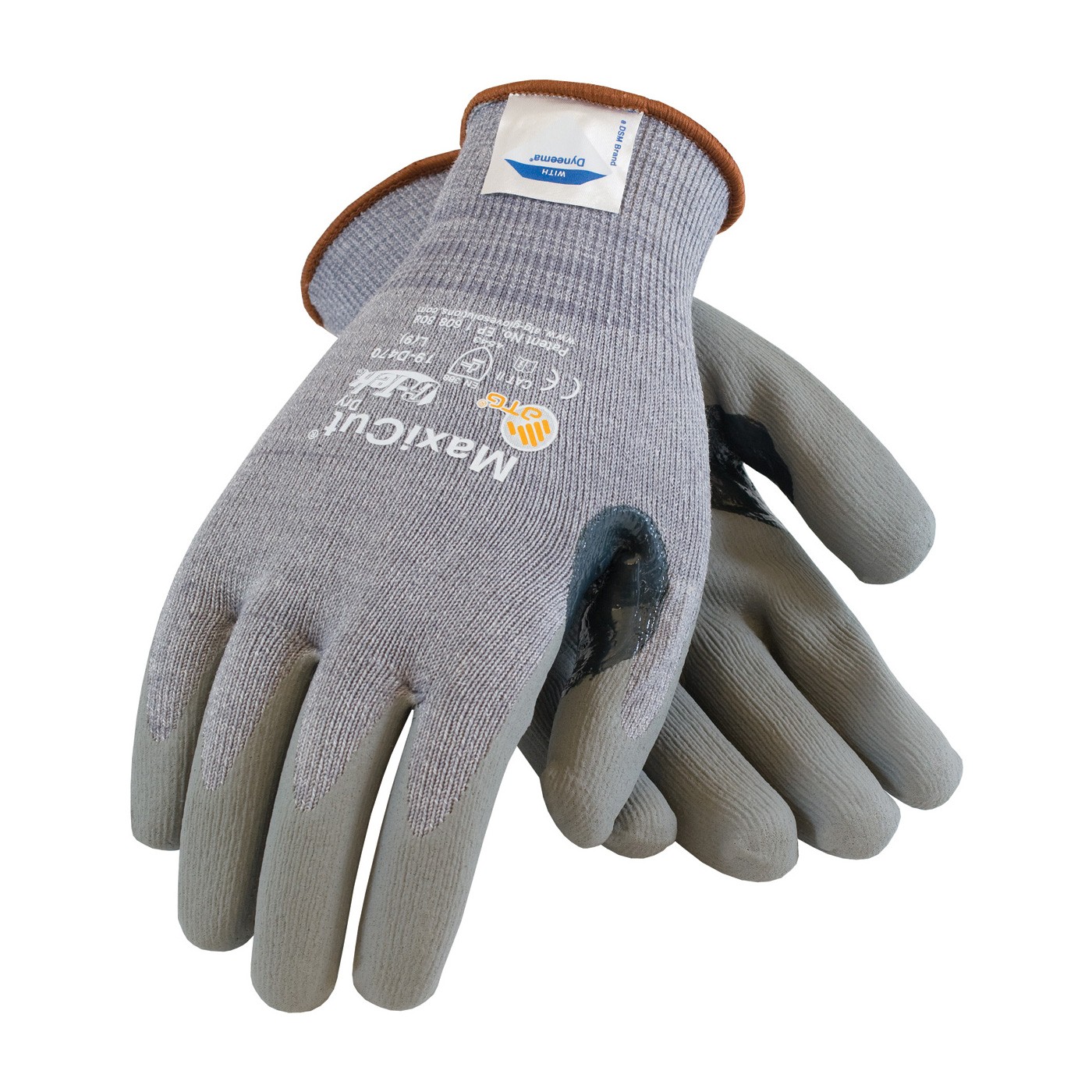 MaxiCut 5, Gry. Dyneema/Eng Yrn Shell, Foam Nitrile Coating, EN5 Size 2X-Large