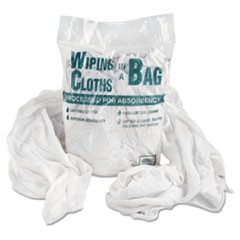 Bag-A-Rag Reusable Wiping Cloth Cotton White 1lb Pack