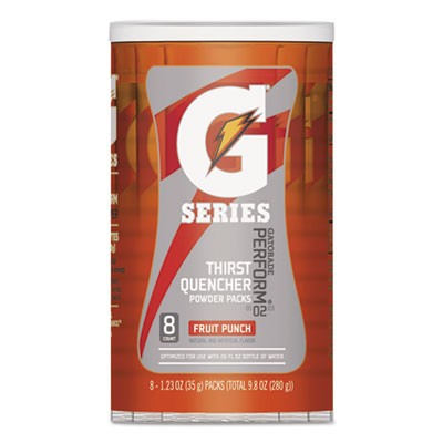 Thirst Quencher Powder Drink Mix, Fruit Punch, 1.34oz Stick, Makes 20oz Dri