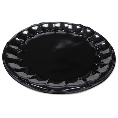 Tray Caterware Round 18" Black 50/CS