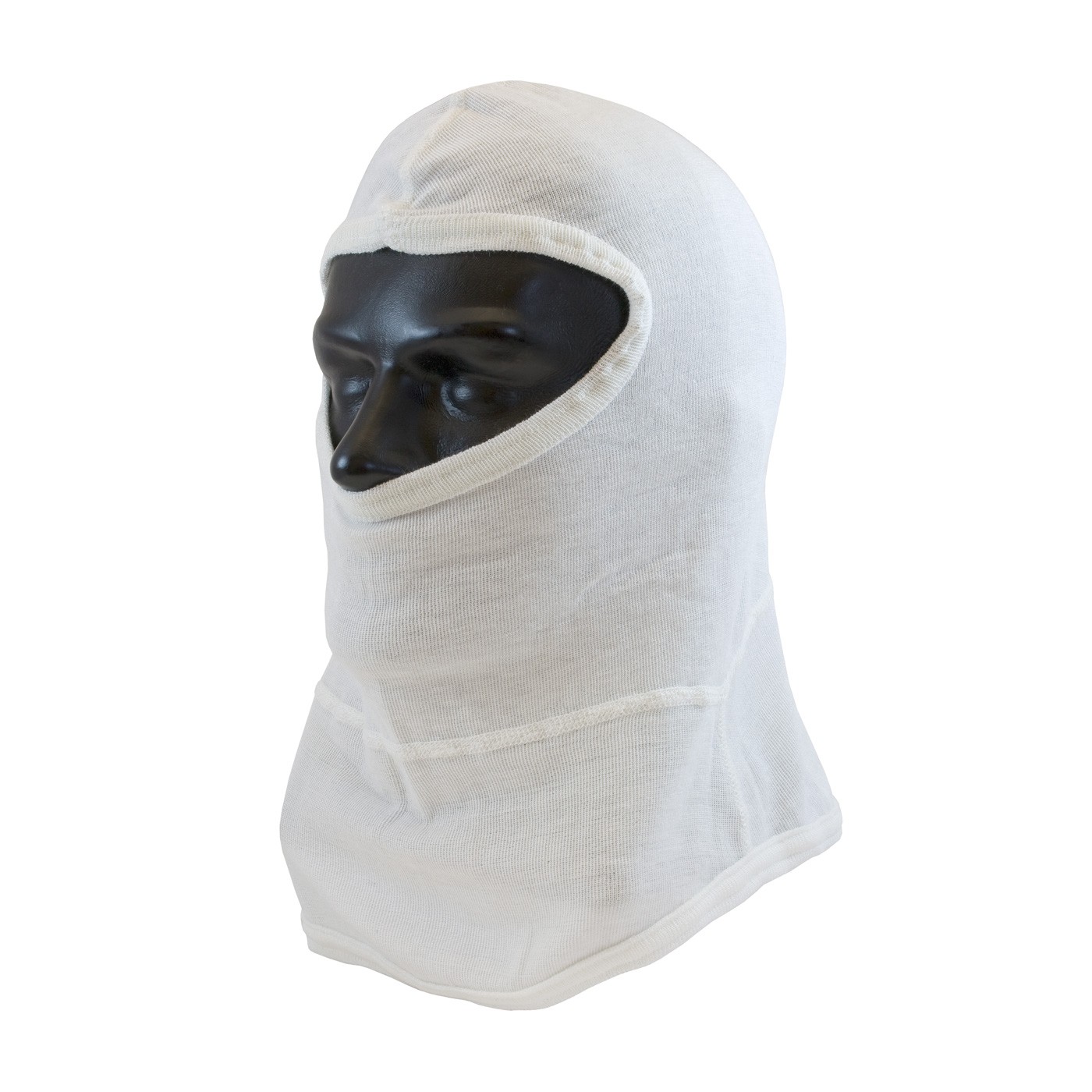 Nomex Hood w/ Bib, Full Face Coverage, Single layer, White, OSFM