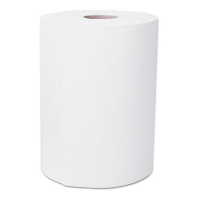 Hardwound Roll Towels, 1-Ply, White