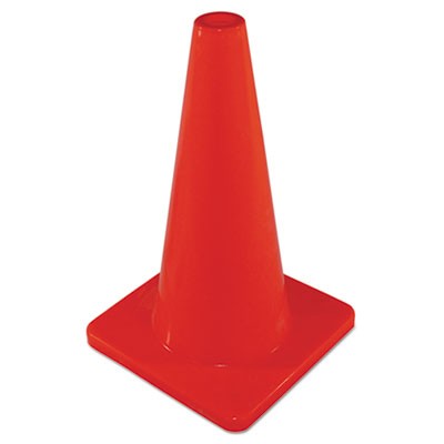 Safety Cone, Unmarked, Plastic, 18" Orange