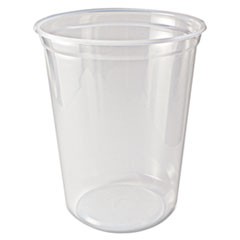 Microwavable Deli Containers, 23oz, Clear