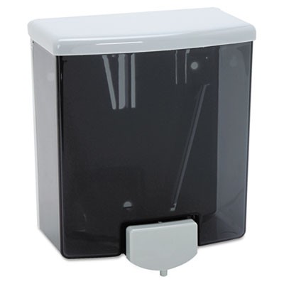 Soap Dispenser 40oz 5-13/16 x 3-3/16 x 6-7/8 Blk/Gray