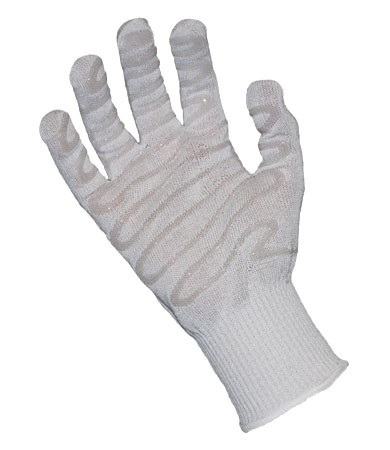 S-Steel/Silica Fbr w/Dyneema & Poly 1 Side Silagrip Coat, Lt Wgt, Wht