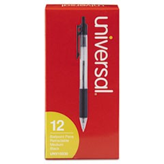 Pen Black Ballpoint Retractable 12/bx