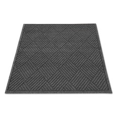 Floor Mat Rectangular 24x36 EcoGuard Charcoal Diamond