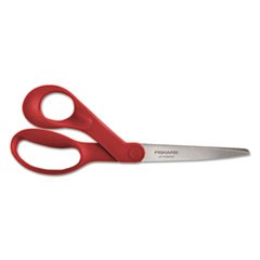 Finest Left-Hand Scissors, 8'' length, 3-3/10'' Cut, Red