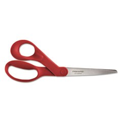 Scissors 8" Length Left Hand Red