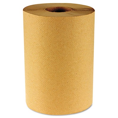 Hardwound Paper Towels, Nonperforated 1-Ply Kraft, 800'