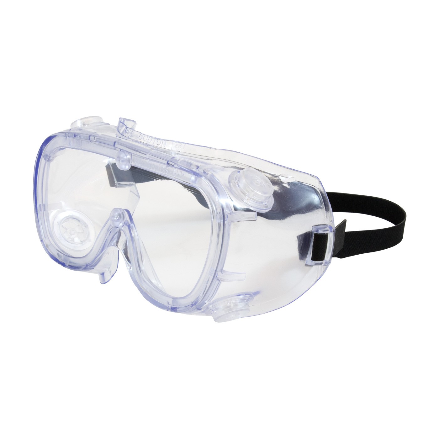 Safety Goggles Clear HC Lens Clear Blue Frame 10/BX