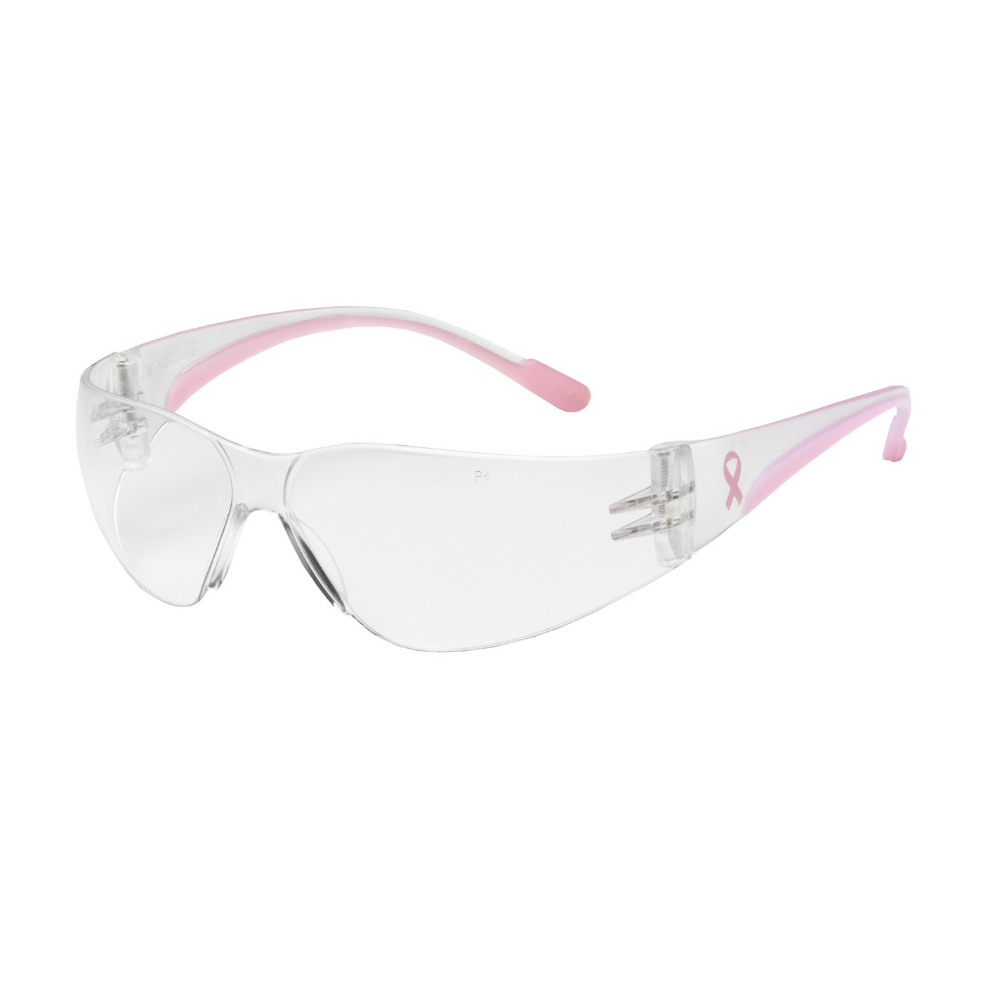 Eva Petite ,Clr AS, Clr/Pink Tmpls, Rubber Tmpl End, Molded Bridge