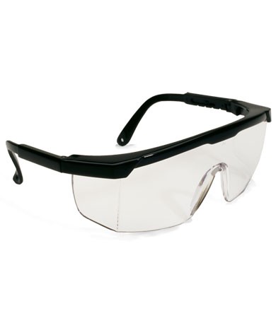 Safety Glasses Semi-Rimless Clear LensHC Black Frames 144/CS