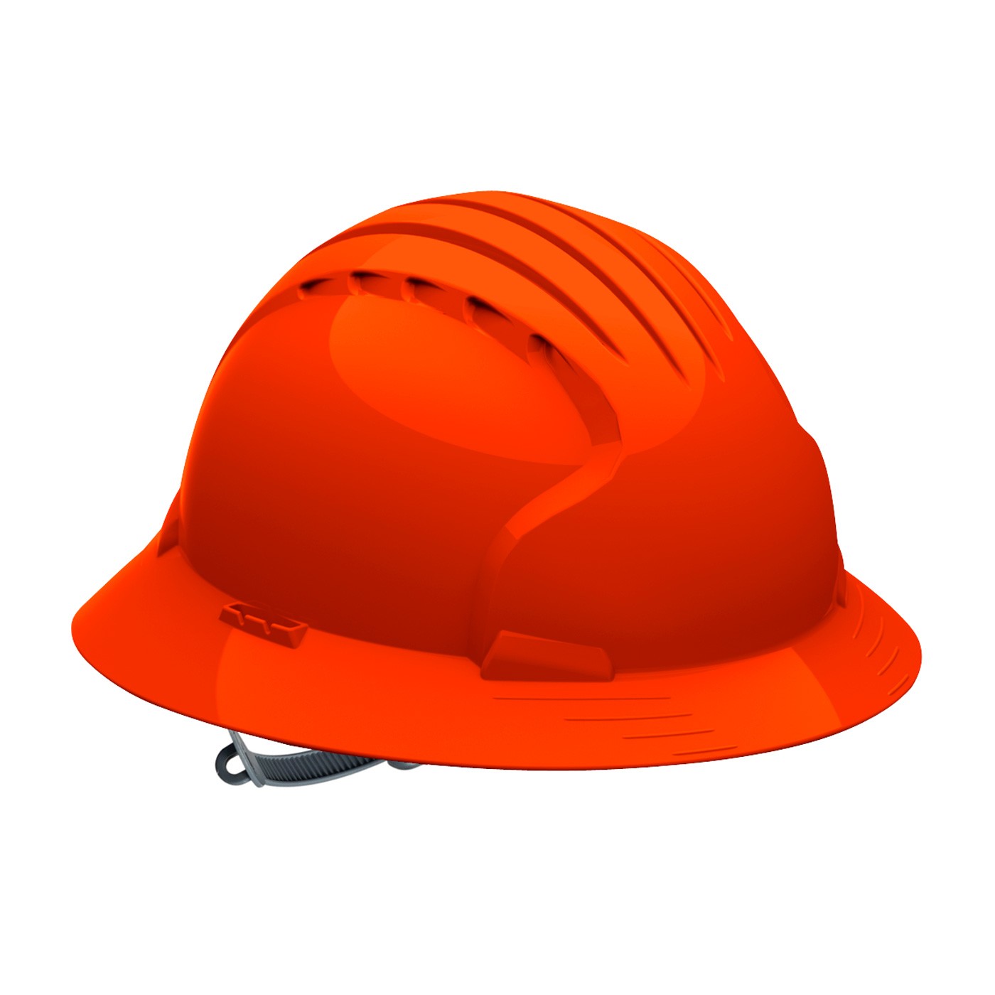 JSP Evo6141 Full Brim, Orange, 6-Pt Textile Susp, Slip Ratchet, Class E