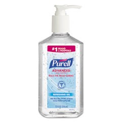 Hand Sanitizer 8oz Purell Pump Bottles Ocean Mist Blue 12/CS