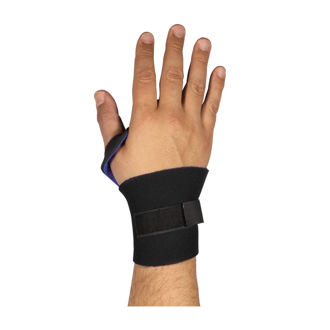 Wrist Support, Light Neoprene with Punched Thumb Loop, OSFM, Black