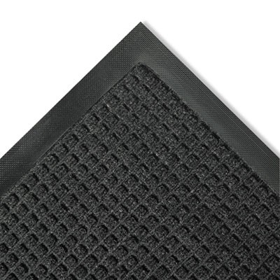 Super-Soaker Wiper Mat w/Gripper Bottom, Polypropylene, 36x60, Charcoal