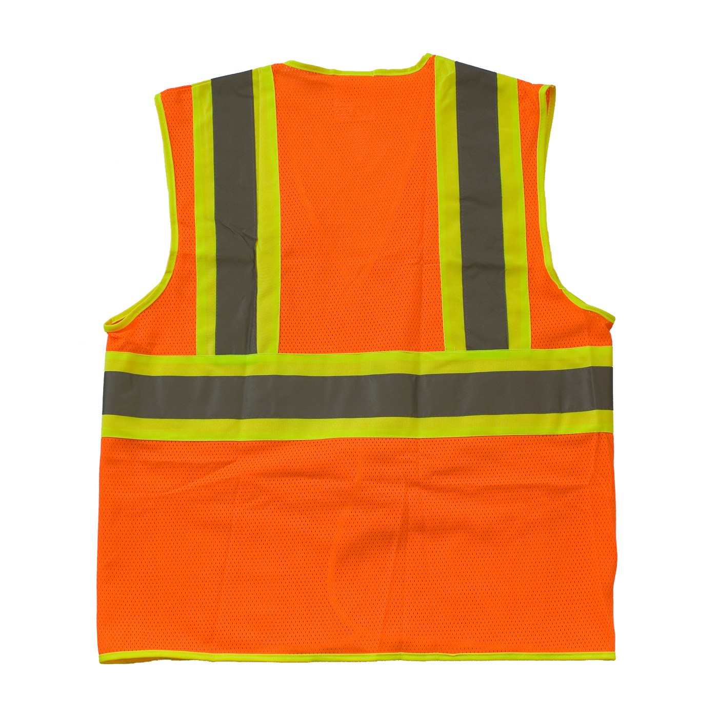 Class 2 Mesh Vest, 3 Pockets, H&L Closure, Two Tone Tape, OR