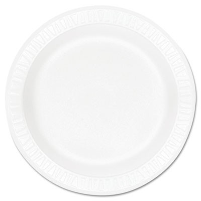 Concorde Foam Plate, 10 1/4" Diameter, White