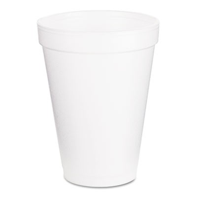 Drink Foam Cups, 12 oz, White