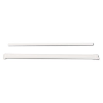 Jumbo Straws, 7 3/4", Plastic, Translucent