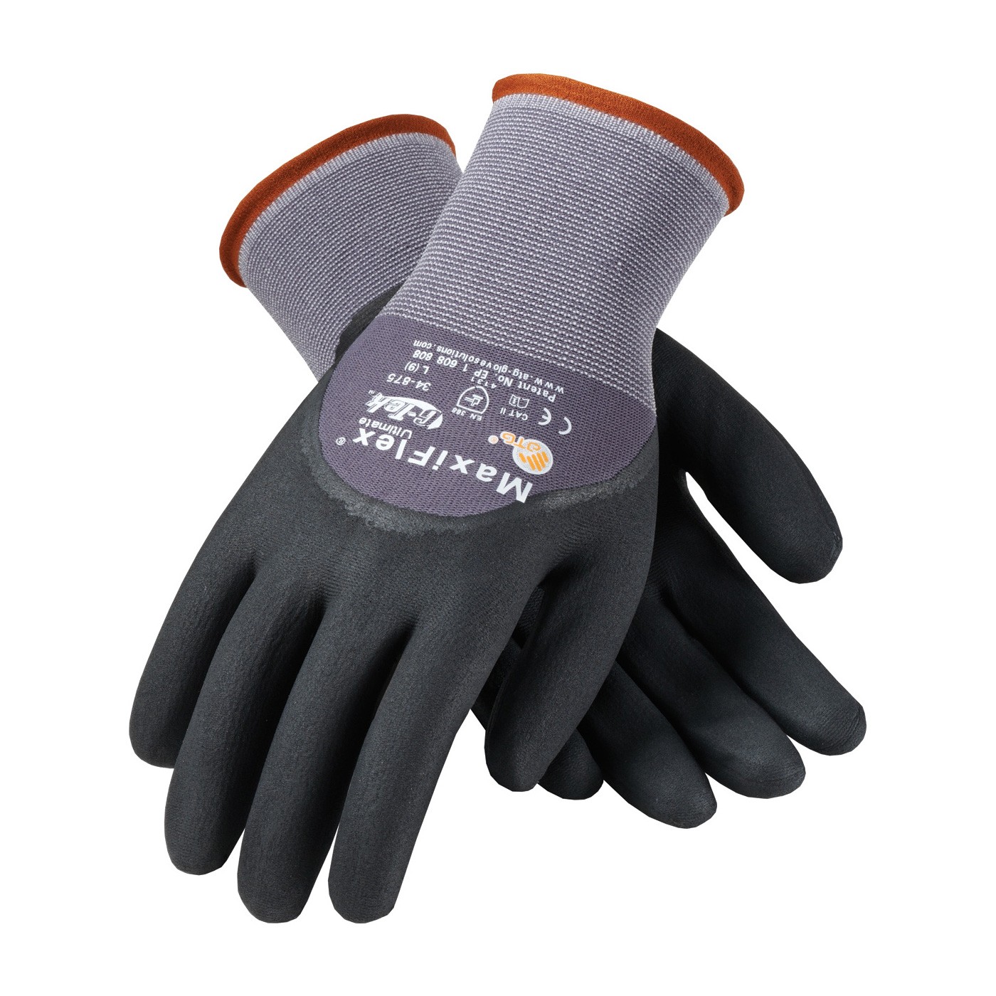Glove Micro Foam Black Nitrile Coated Knuckle 12DZPR/CS