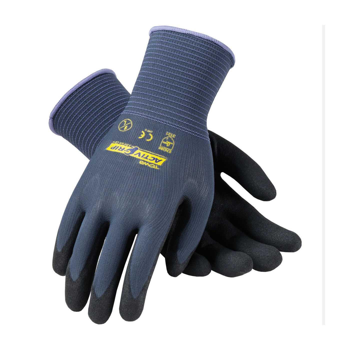 Glove ActivGrip Black Nitrile Microfinish Grip XLarge 12DZPR/C