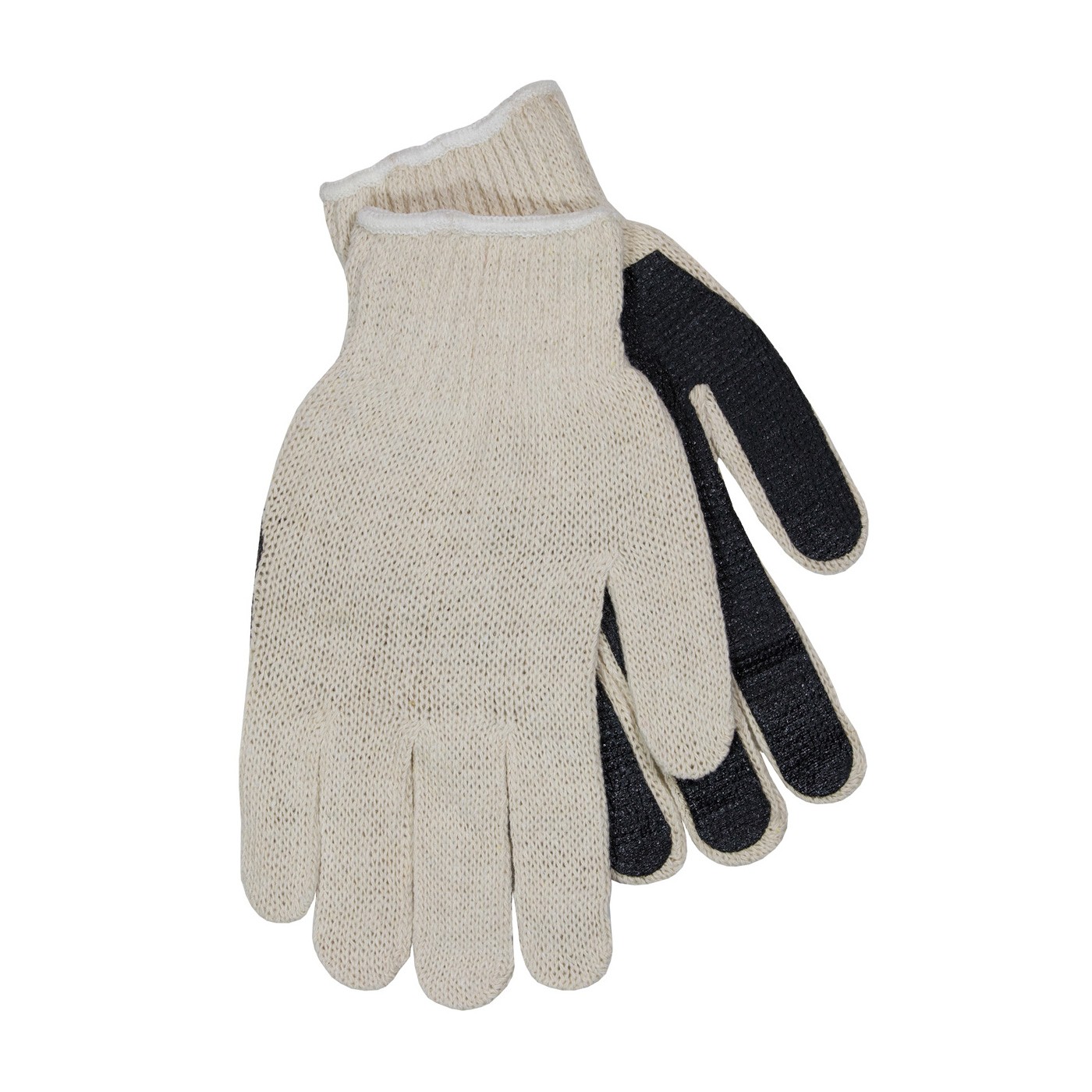 Cotton/Polyester, 7G, Reg Wgt, Blk. PVC Palm Coating Size Large