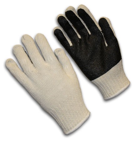 Cotton/Polyester, 7G, Reg Wgt, Bl. PVC Palm Coating Size Large
