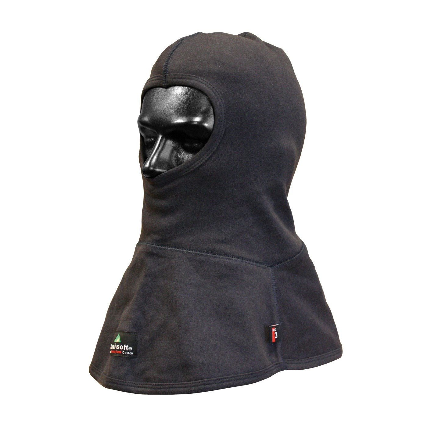  ARC/FR COTTON/NYLON DOUBLE LAYER BALACLAVA HOOD,ASTM F1506,ATPV 32.4, HRC 3, NAVY 