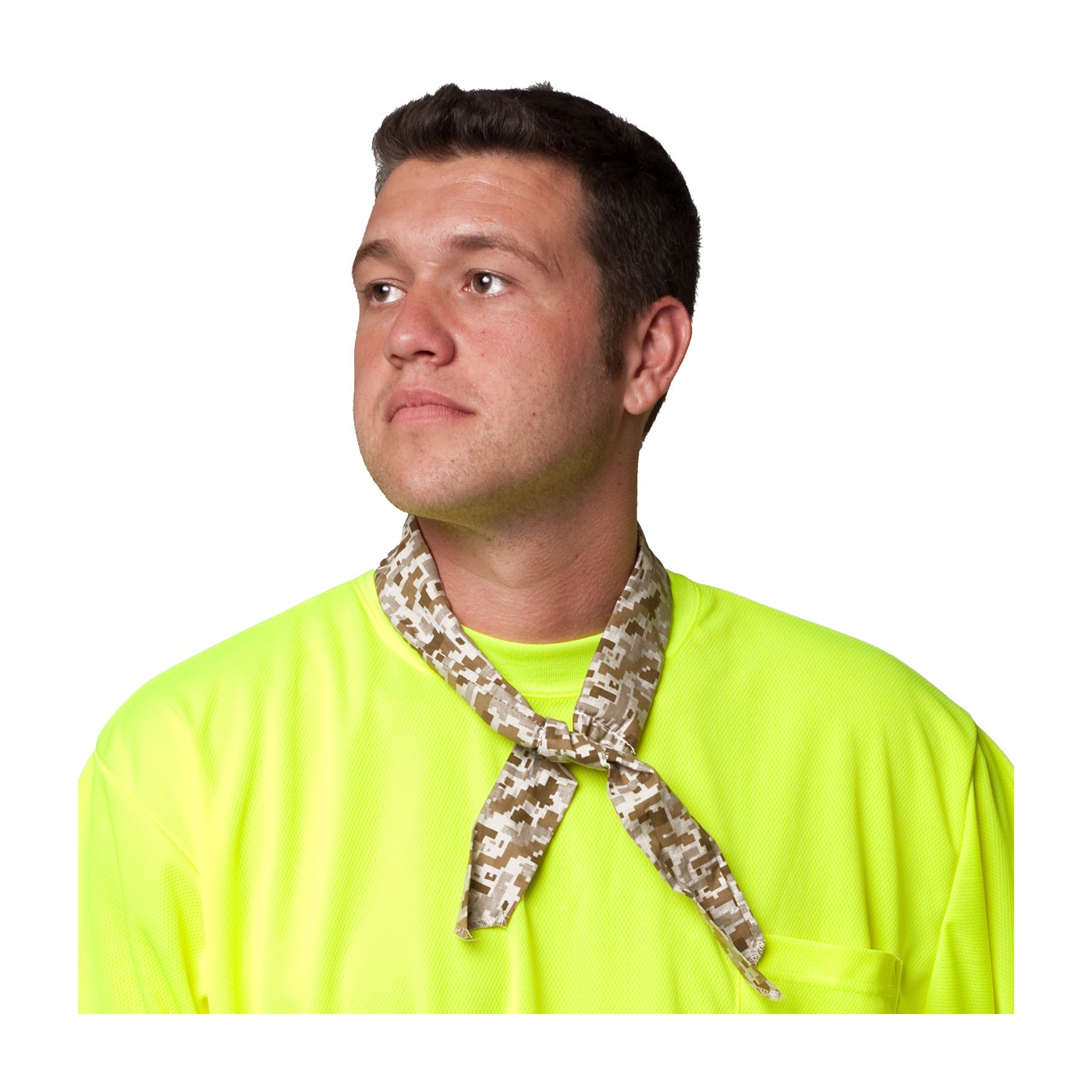 Cooling Bandana, Absorbent Cooling Crystals, Poly/Cotton, Digital Camo