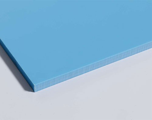 Sheet 90x96 PP 3mm Blue