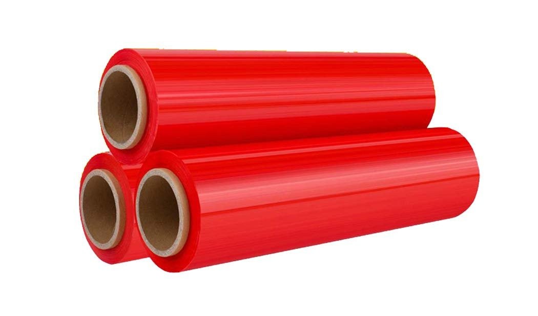 Stretch Film 20x5000' 80 Gauge Machine Grade Blown Red 50/PLT