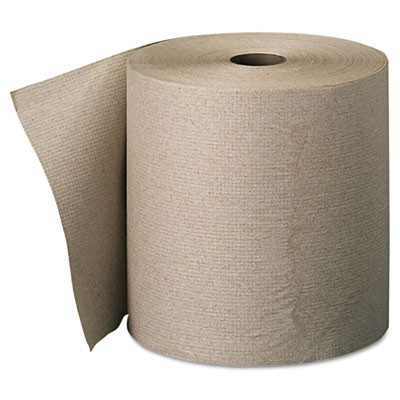 High-Cap Nonperforated Paper Towel Roll, 7-7/8x800', Brown