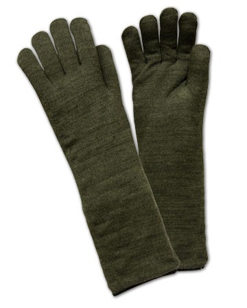 Glove Cotton Preox/Kevlar Outer Cotton Lining Green Lg