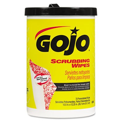 Scrubbing Wipes, Heavy Duty Hand Cleaning, 10 1/2x12 1/4