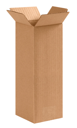 RSC 4x4x10 Kraft Corrugated Boxes 25/1200