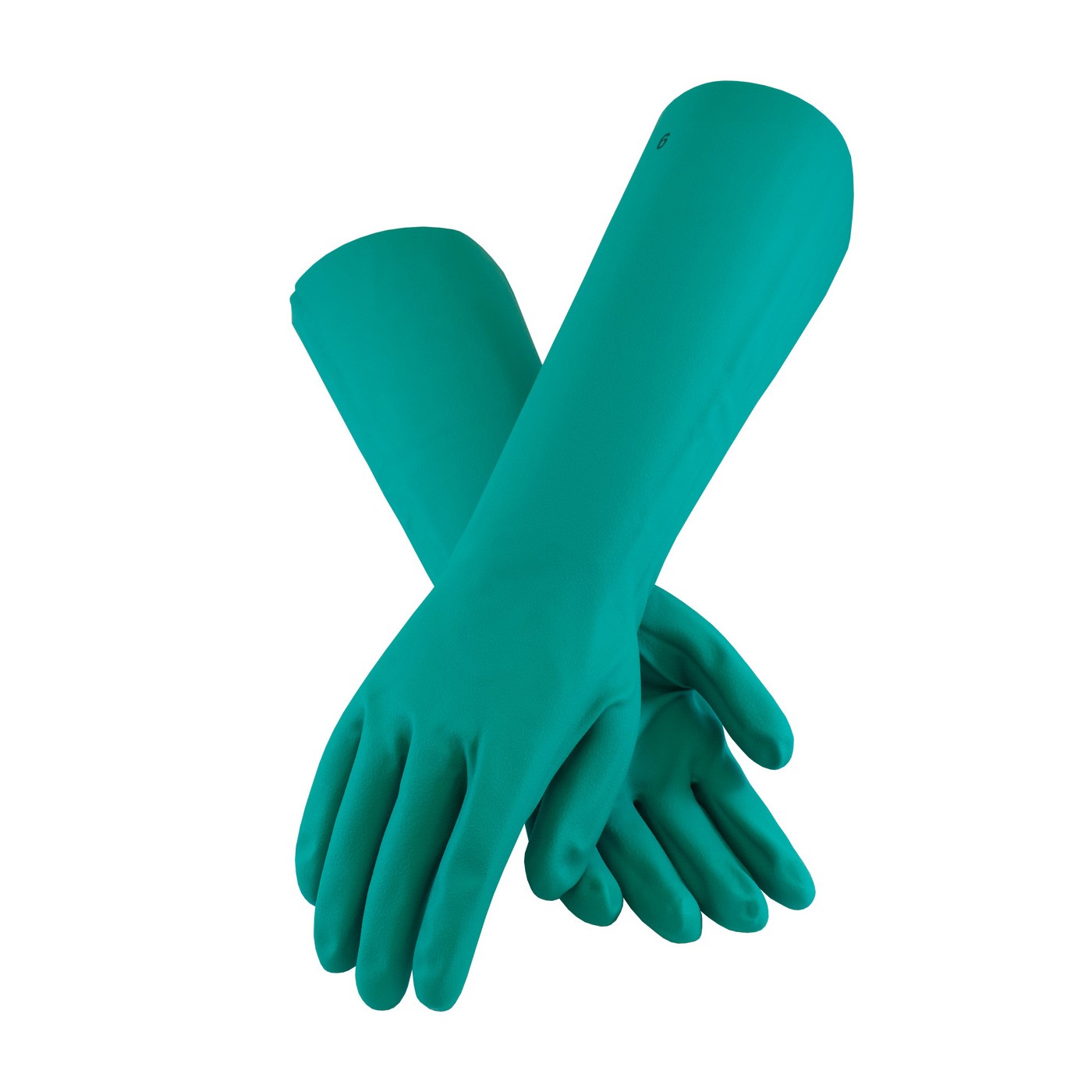 Glove Nitrile 18" 22Mil Green Unlined Medium 1DZPR/CS