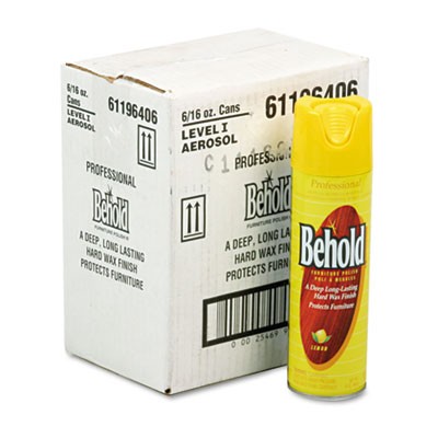 Cleaner 16oz Lemon Professional Behold Aerosol 6/CS