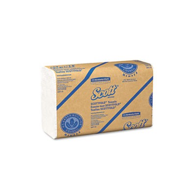 Paper Towel 7-4/5x12-2/5 SCOTTFOLD White 175/PKG 25/CS